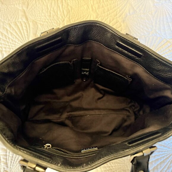 Treesje Mortale Skull embossed leather satchel handbag - Picture 4 of 14